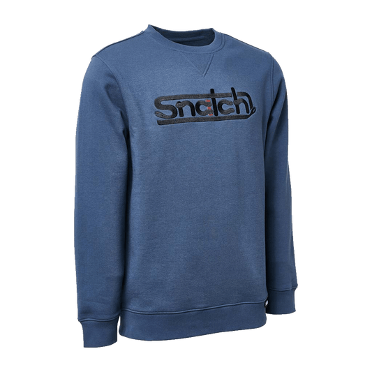 Embroidered Snatch Crew Sweater Petrol