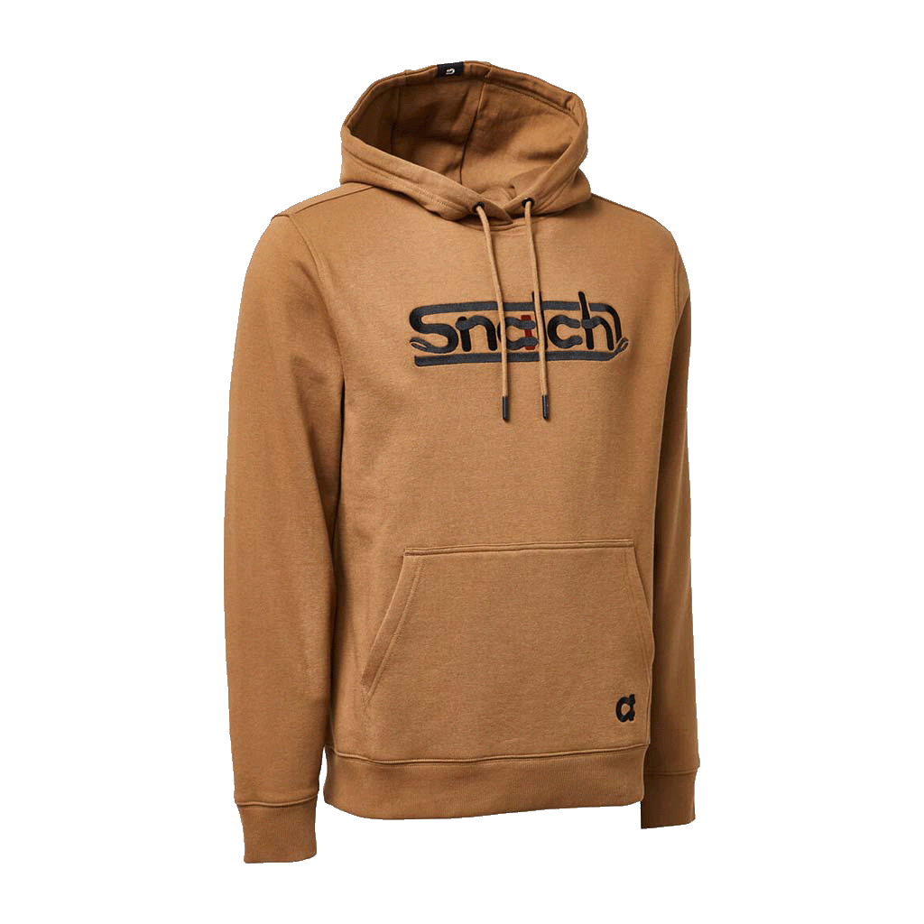 Embroidered Snatch Hoodie Dark Sand