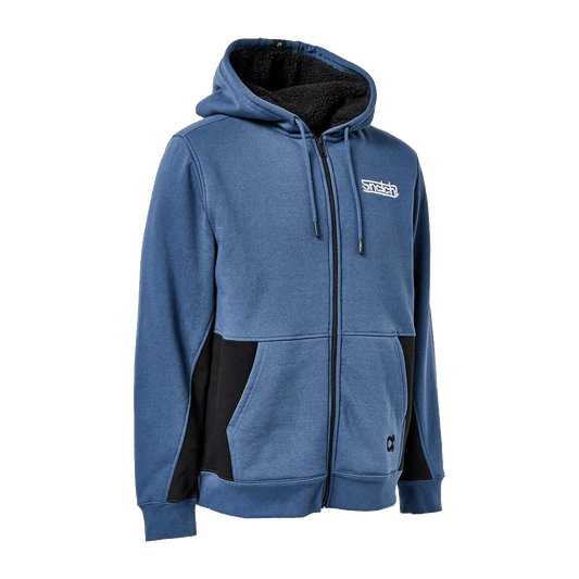 Sherpa Hoodie Lined Zip Petrol - SM2304PLXSM