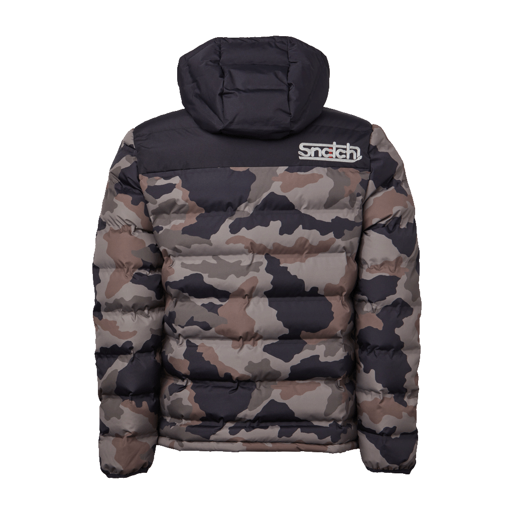 Puffer Jacket Wide Camo Army