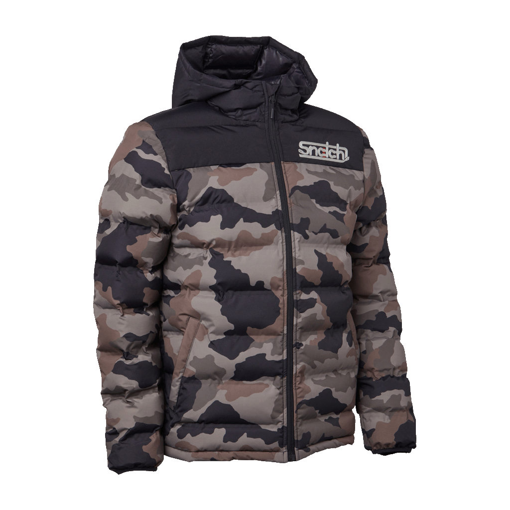 Puffer Jacket Wide Camo Army
