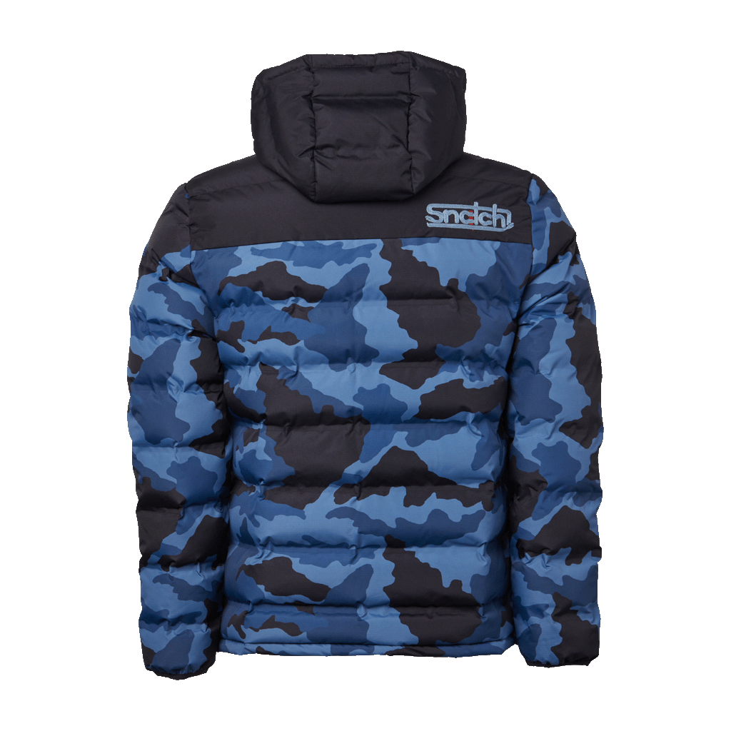 Puffer Jacket Wide Camo Petrol