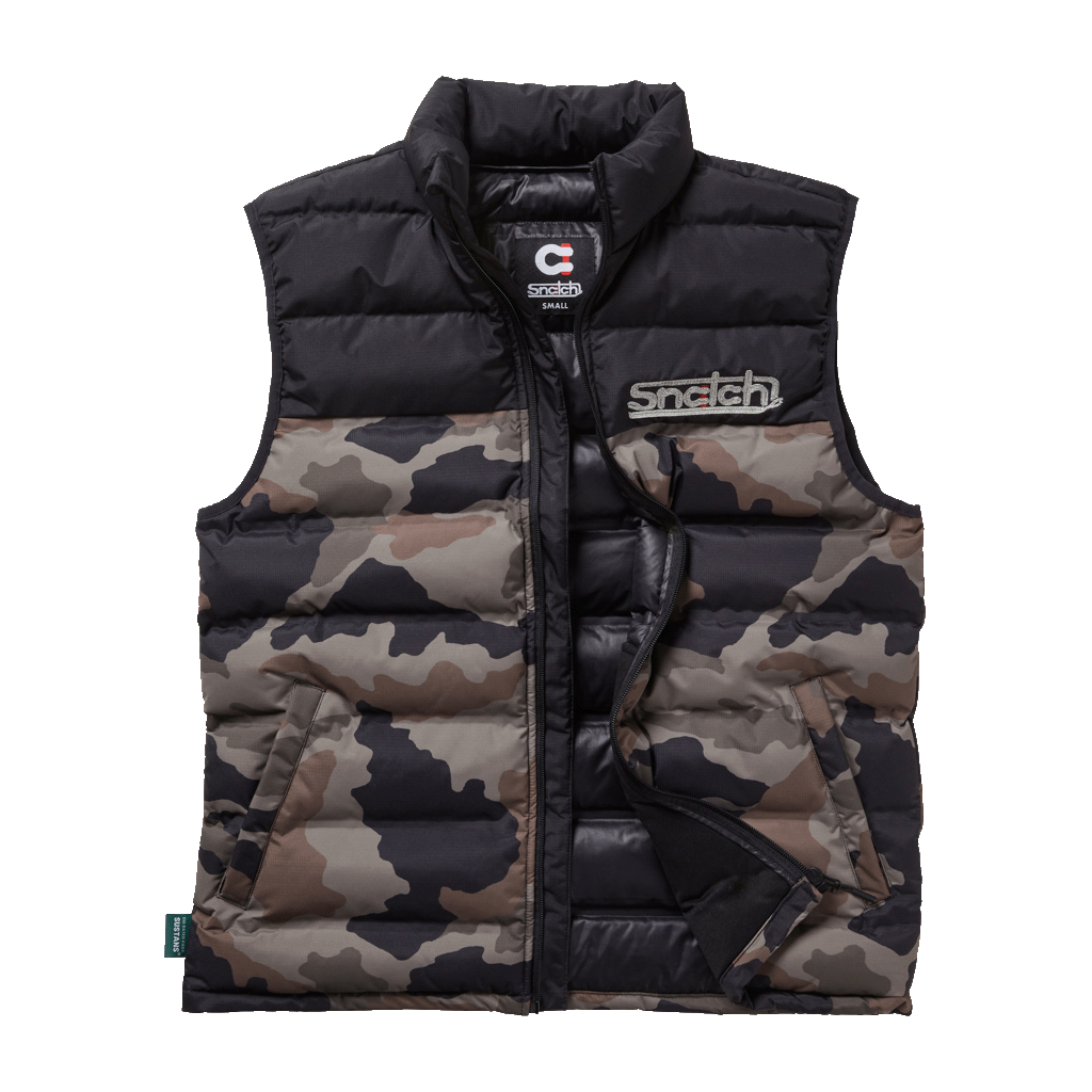 Puffer Vest Camo Army