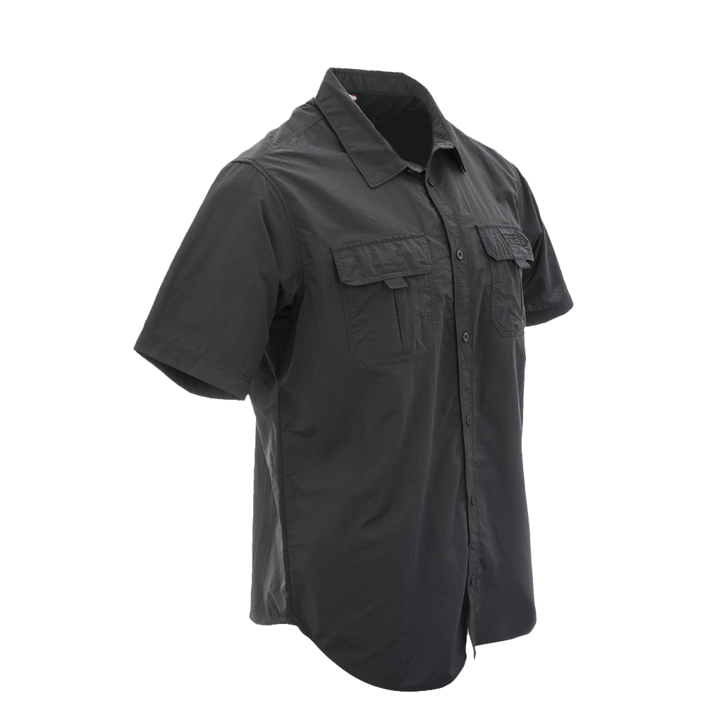 Action Short Sleeve Shirt Charcoal - SM4001CRLRG