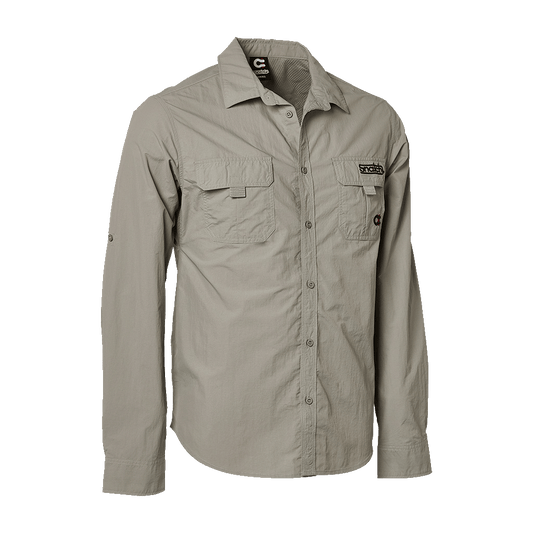 Shirt Action Long Sleeve Dirty Stone - SM4101STMED