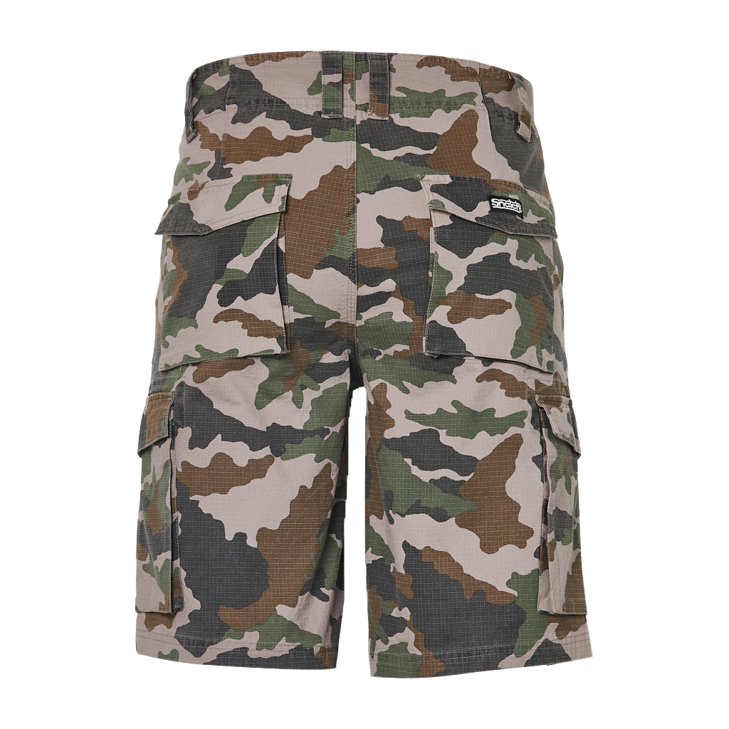 Cargo Shorts Ripstop Camo Army