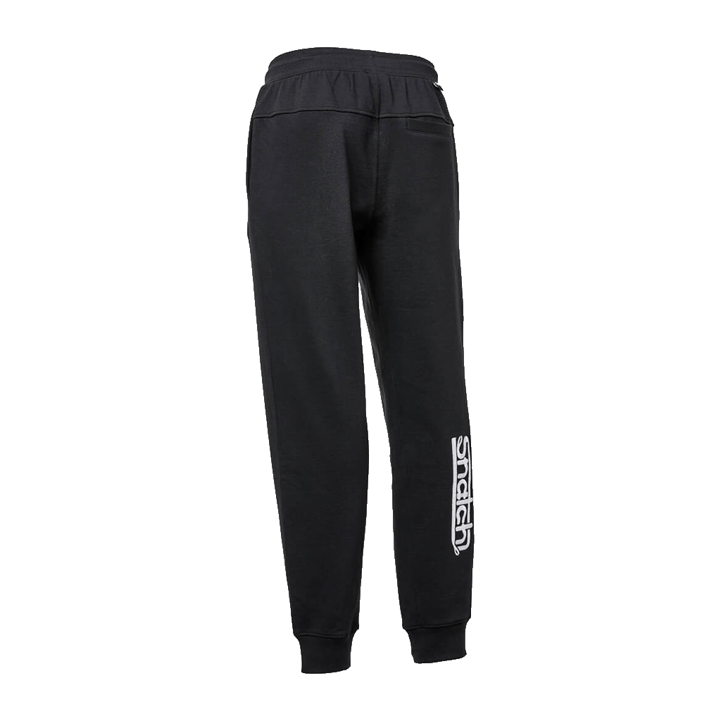 Embroidered Snatch Track Pants Slim Black