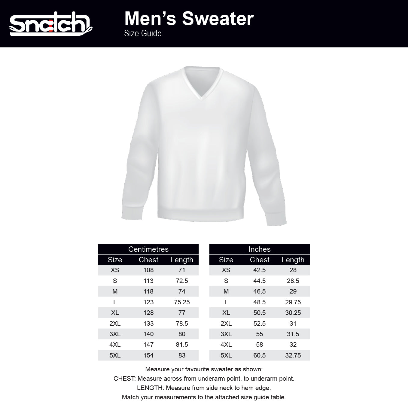 Embroidered Snatch Crew Sweater Black - SM2001BK