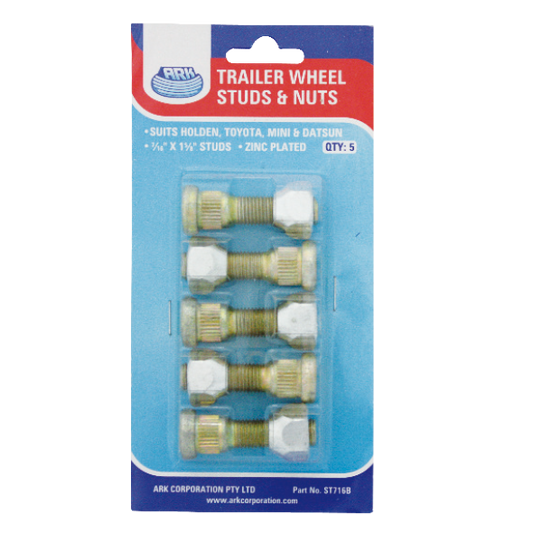 ARK 7/16 X 15/8In Hub Studs Blister Pack - ST716B