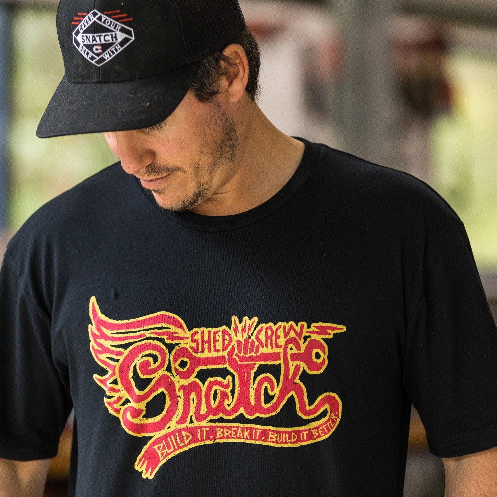 Crew Tee Graphic Print Shed Crew Black