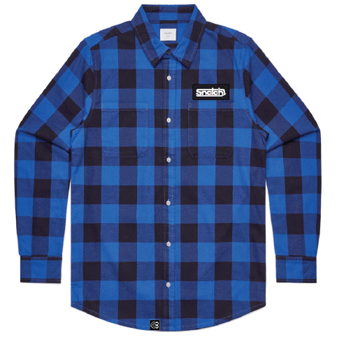 Flanno Unlined Shirt Snatch Blue Black