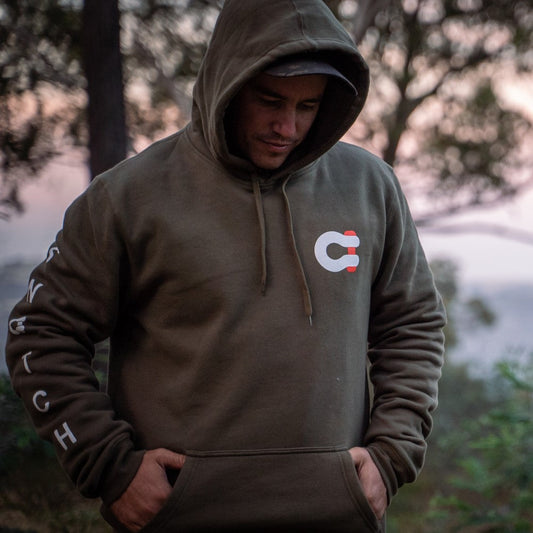 Hoodie Embroidered Shackle Army Green - SM2457AGXS