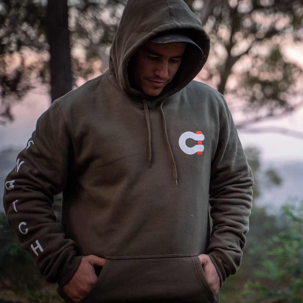 Hoodie Embroidered Shackle Army Green - SM2457AGXL