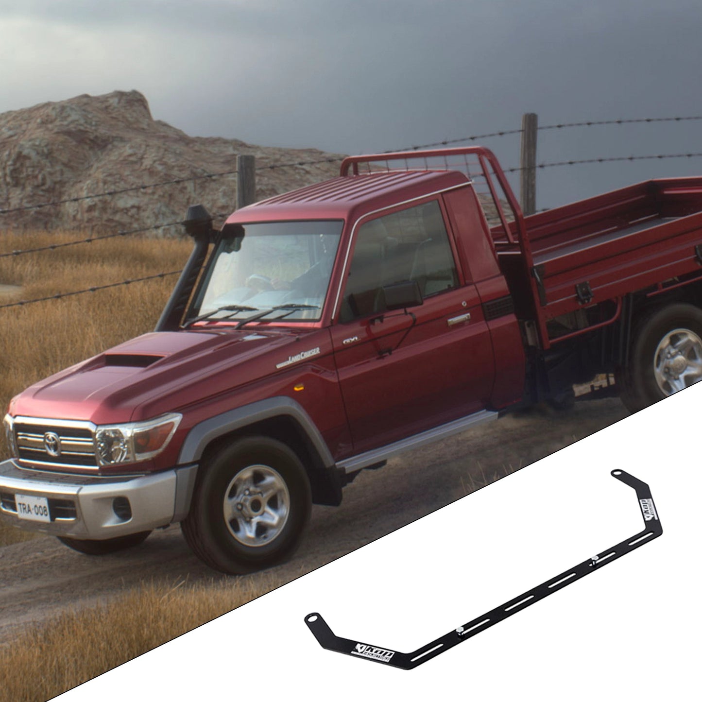 Kap Industries Fire Extinguisher Bracket to suit Landcruiser 79 Single Cab 17+ - KI-LC-79-SC17+-LHS