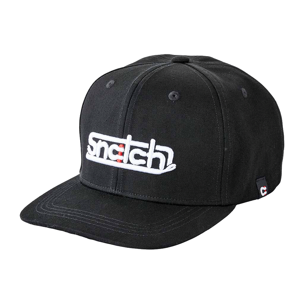 Embroidered Snapback Cap Black - SM7001BKOSFM