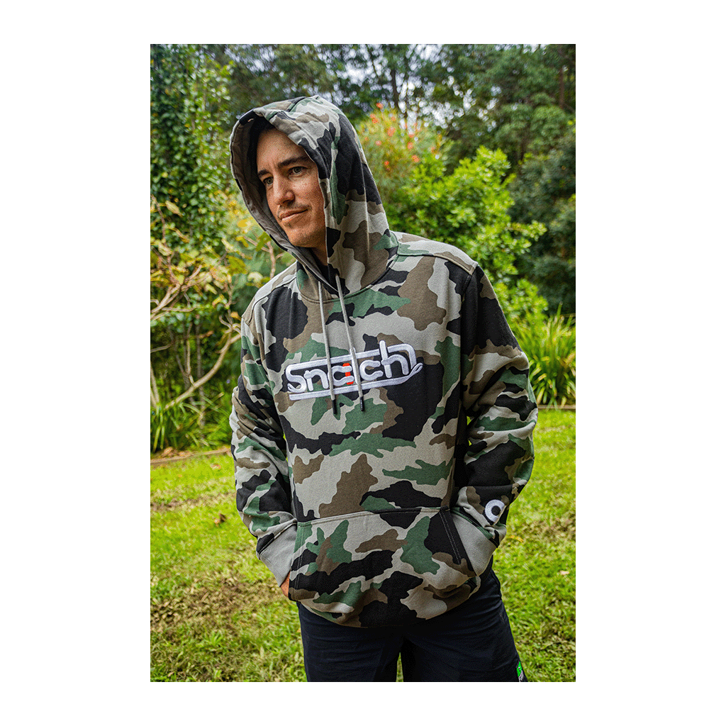 Embroidered Snatch Hoodie Army Camo