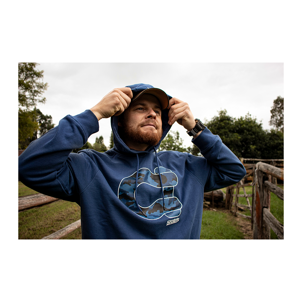 Hoodie Camo Shackle Petrol