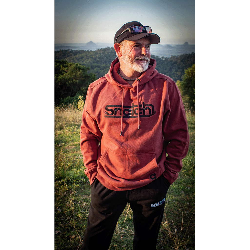 Embroidered Snatch Hoodie Red Dirt