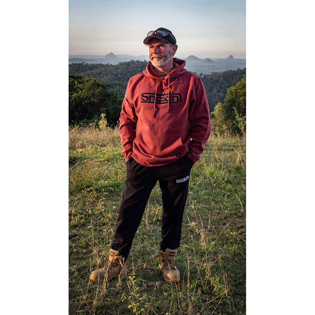 Embroidered Snatch Hoodie Red Dirt