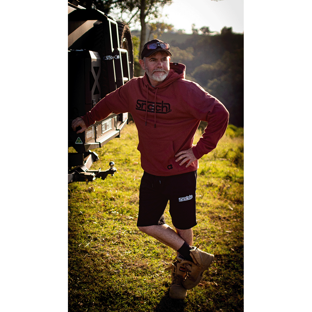 Embroidered Snatch Hoodie Red Dirt