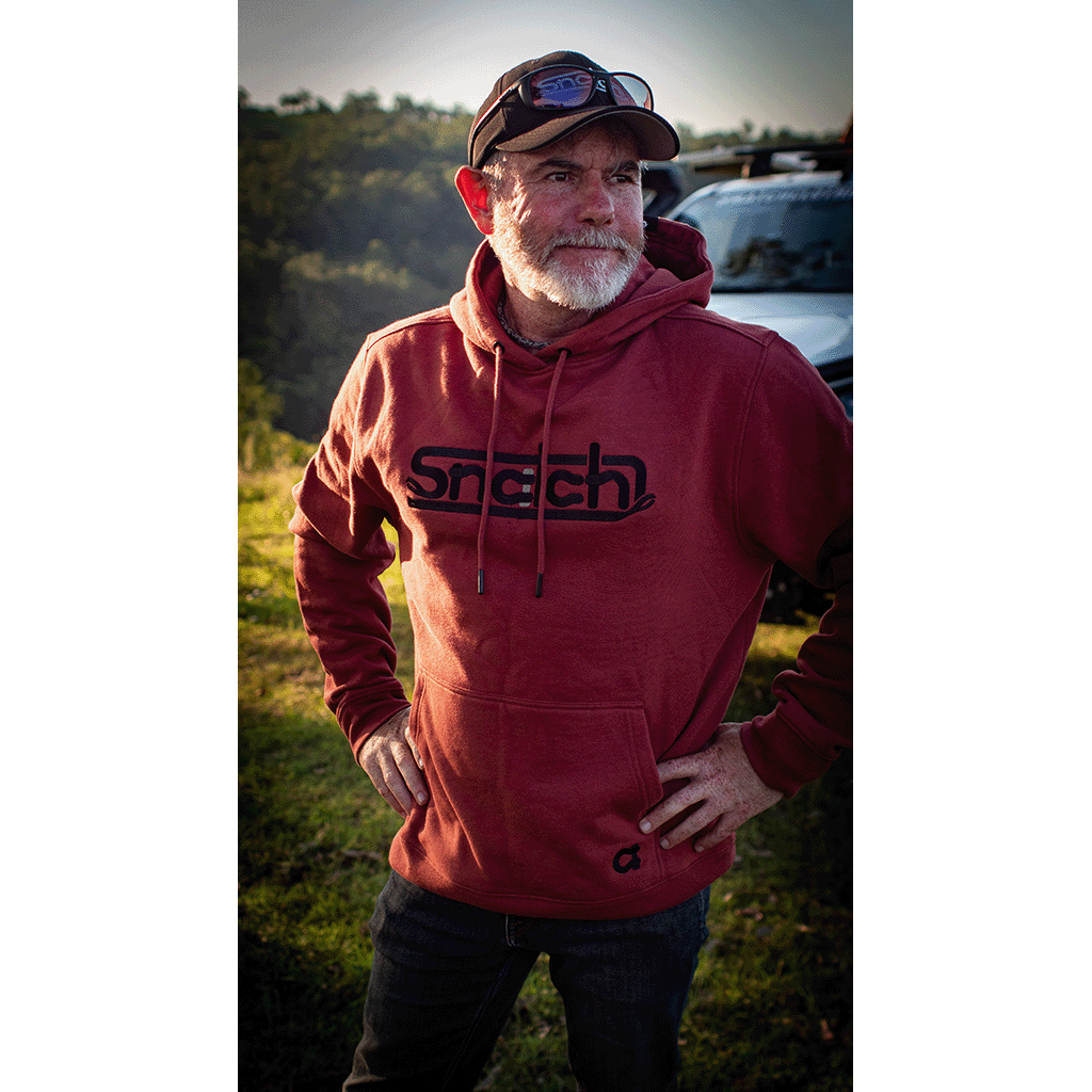 Embroidered Snatch Hoodie Red Dirt