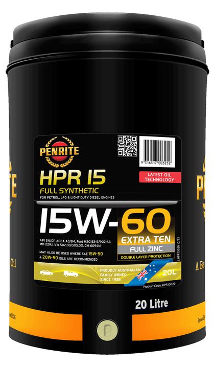 Penrite HPR 15 15W-60 Engine Oil 20L - HPR15020
