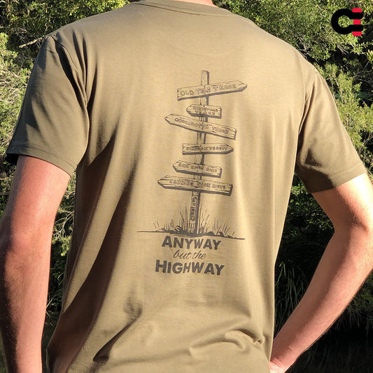 Crew Tee Graphic Print Iconic Places Army Green - SM1446AG2XL