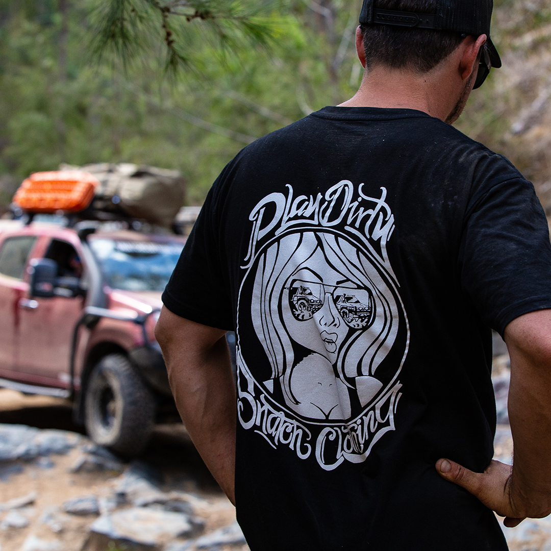 Crew Tee Graphic Print Play Dirty Black - SM1462BKXL