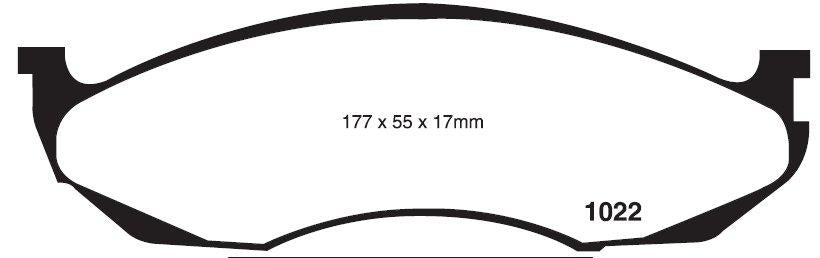 RDA GP Max Brake Pad Set Front - RDB1311