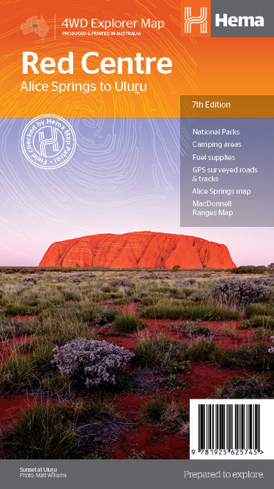 the Red Centre Map Edition 7 - 9781925625745